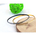 Engraved Shiny Aluminum Bangle Plated Colorful Bracelet